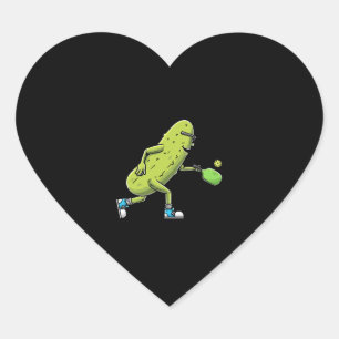 Pegatina En Forma De Corazón Funny Pickle Lovers Dill Pickleball Player