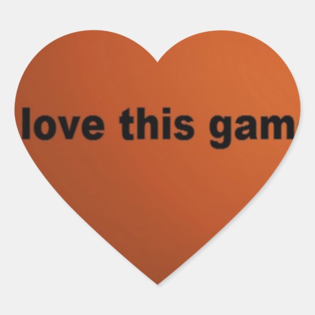 Pegatina En Forma De Corazón Fútbol americano (Anverso)