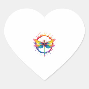 Pegatina En Forma De Corazón Gafas de sol Cool Graphic Tie Dye con ilustración 