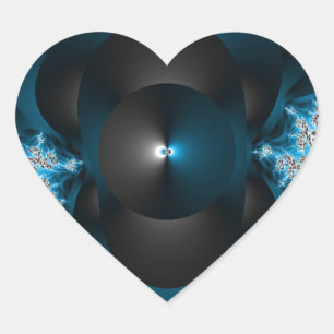 Pegatina En Forma De Corazón Galaxias delgadas y de aligeramiento