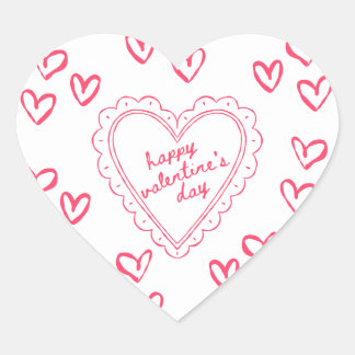 Pegatina En Forma De Corazón Galentine’s Day Valentine Girly Invitation