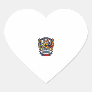 Pegatina En Forma De Corazón Gato de Cómic Regalo para Mamá Gato - Gato de Cómi