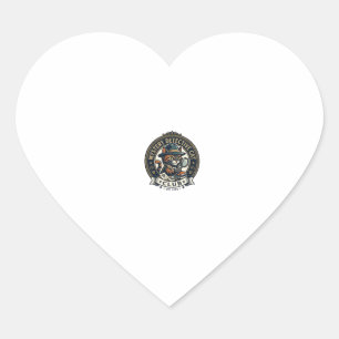 Pegatina En Forma De Corazón Gato Detective Misterioso Camiseta Gráfica Arte - 