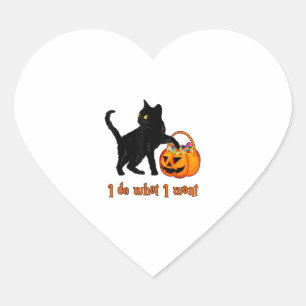 Pegatina En Forma De Corazón Gato Yo Hago Lo Que Quiero Halloween Candy Bag De 
