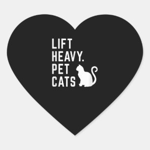 Pegatina En Forma De Corazón Gatos Mascotas pesados elevables - Divertido entre