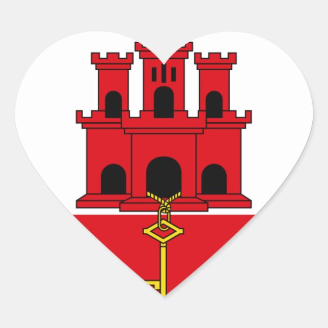 Pegatina En Forma De Corazón gibrante (Anverso)