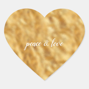 Pegatina En Forma De Corazón Glam Gold
