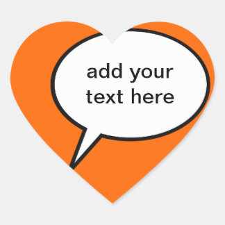 Pegatina En Forma De Corazón globo de voz de personalizado de personalizable