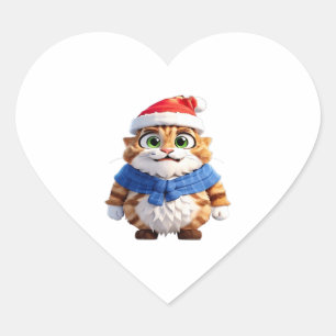 Pegatina En Forma De Corazón Gorra de desgaste de gato 1