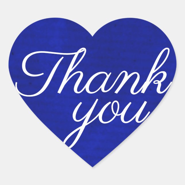 Pegatina En Forma De Corazón Gracias (Anverso)