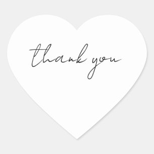Pegatina En Forma De Corazón Gracias