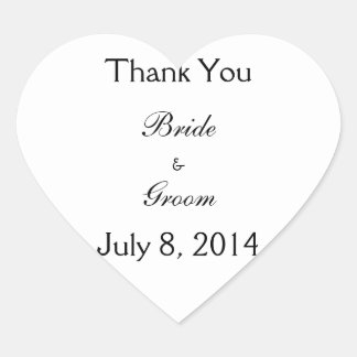 Pegatina En Forma De Corazón Gracias