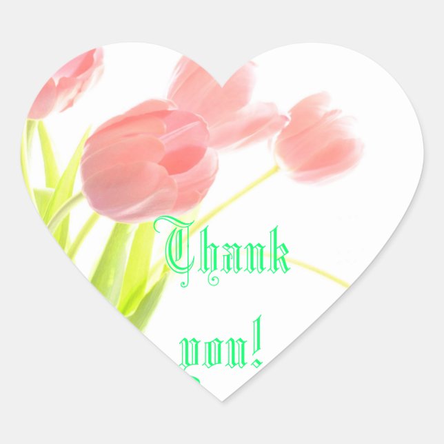 PEGATINA EN FORMA DE CORAZÓN GRACIAS (Anverso)