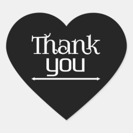 Pegatina En Forma De Corazón Gracias