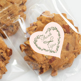 Pegatina En Forma De Corazón Gracias Cake Bakery Business Wreath Whisk Spoon