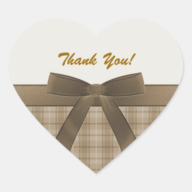 Pegatina En Forma De Corazón Gracias Pegatina con forma de corazón (Anverso)