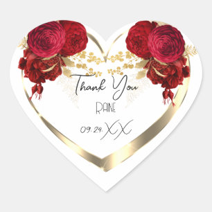 Pegatina En Forma De Corazón Gracias por favorecer a la novia del corazón de la