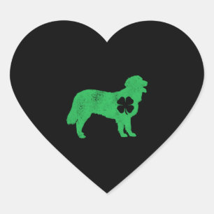 Pegatina En Forma De Corazón Gracioso Golden Retriever Dog Gifts St Patricks Da