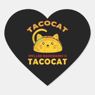 Pegatina En Forma De Corazón Gracioso meme de citas a gato taco para hombres ún