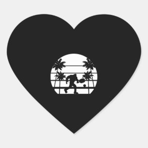 Pegatina En Forma De Corazón Gracioso Pickleball