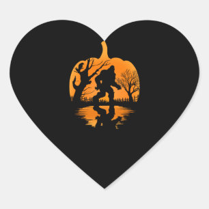Pegatina En Forma De Corazón Gracioso regalo de Halloween para los amantes de l