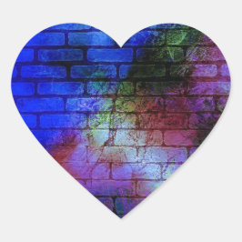 Pegatina En Forma De Corazón Graffiti mural