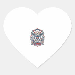 Pegatina En Forma De Corazón Gráfica vectorial patriótica del orgullo del suroe