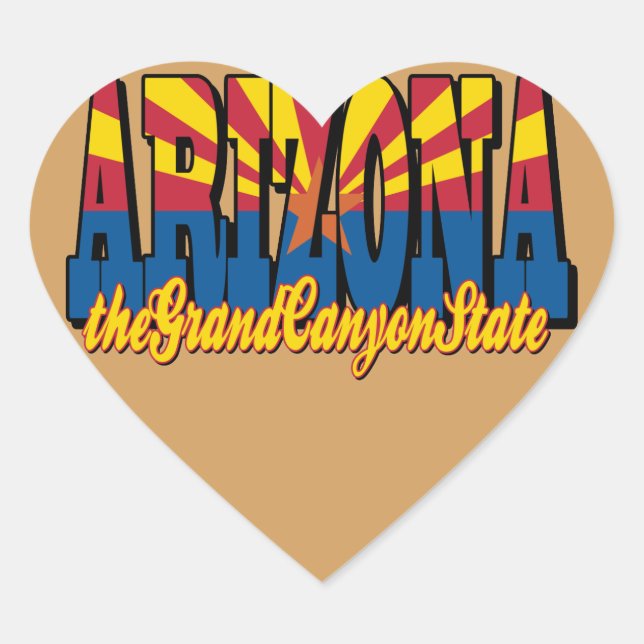 Pegatina En Forma De Corazón Gran Cañón (Anverso)