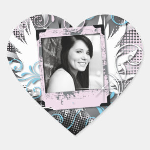 Pegatina En Forma De Corazón Grunge Sweet Dieciséis Sticke