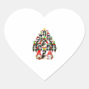 Pegatina En Forma De Corazón Grupo De Navidades De Los Renos De Santa Elf Berne