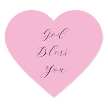 Guión negro rosado cristiano "Dios te bendiga"