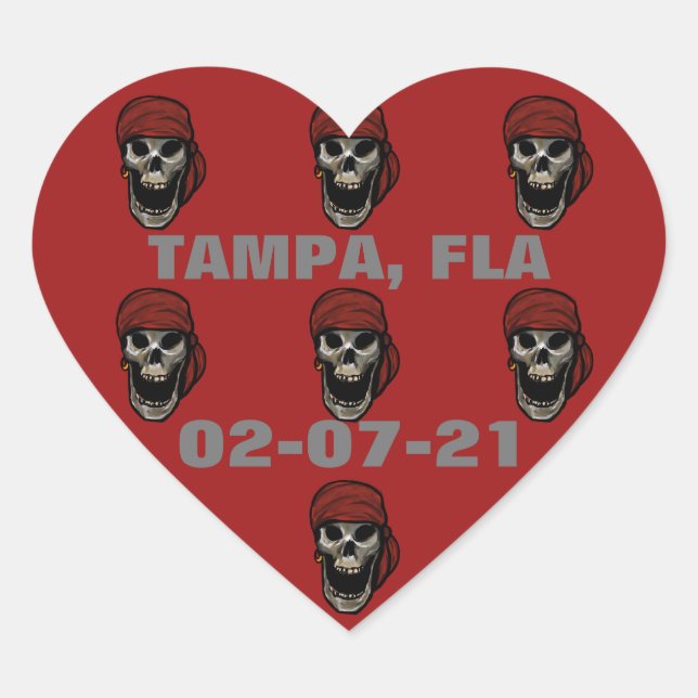 PEGATINA EN FORMA DE CORAZÓN HABILIDADES DE TAMPA (Anverso)