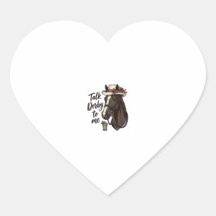 Pegatina En Forma De Corazón Háblame del Derby Diseño de Camiseta Vintage de Ca