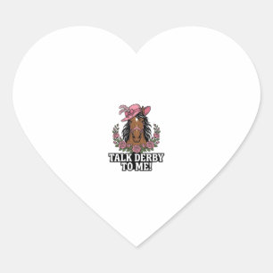 Pegatina En Forma De Corazón Háblame del Derby Diseño de Derby de Rosa de Cabal