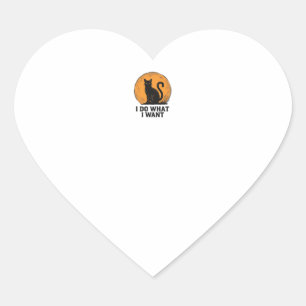 Pegatina En Forma De Corazón Hago lo que quiero Diseño de camiseta vintage de g