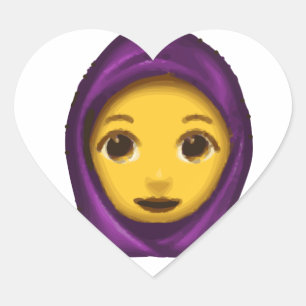 Pegatina En Forma De Corazón hajib de emoji
