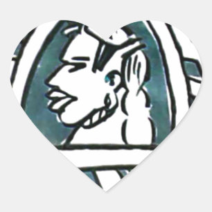 Pegatina En Forma De Corazón Hakuna Matata Estilo Triángulo Azul.png