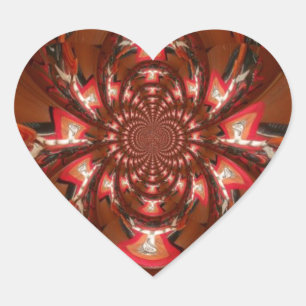 Pegatina En Forma De Corazón Hakuna Matata Halloween Mask Kaleidoscope Resumen