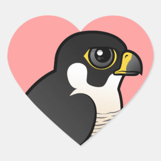 Pegatina En Forma De Corazón Halcón Peregrino