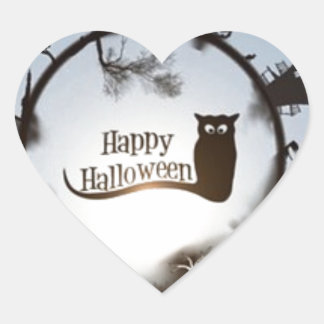 Pegatina En Forma De Corazón halloween