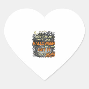 Pegatina En Forma De Corazón Halloween Consigue Que Sea Espeluznante Árbol Cala
