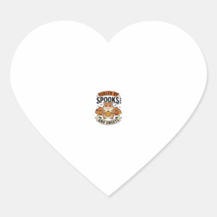 Pegatina En Forma De Corazón Halloween Hamster Alimentado Por Espíritus Diverti