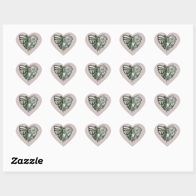 Pegatina En Forma De Corazón Heart Fairy (Hoja)