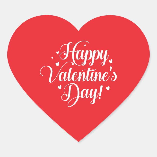 Pegatina En Forma De Corazón Heart Stickers (Anverso)