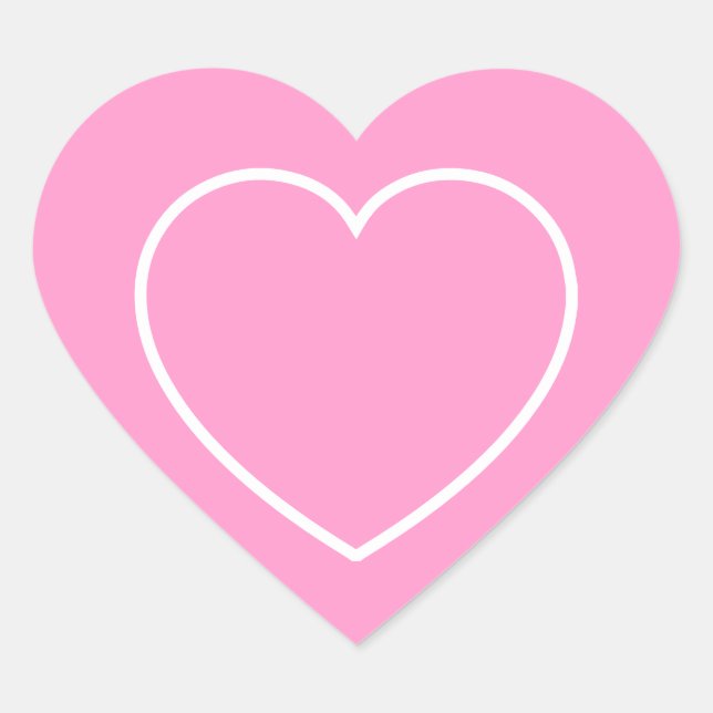 Pegatina En Forma De Corazón Heart Stickers (Anverso)