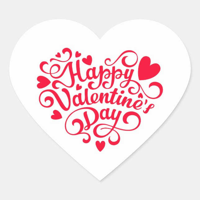 Pegatina En Forma De Corazón Heart Stickers (Anverso)