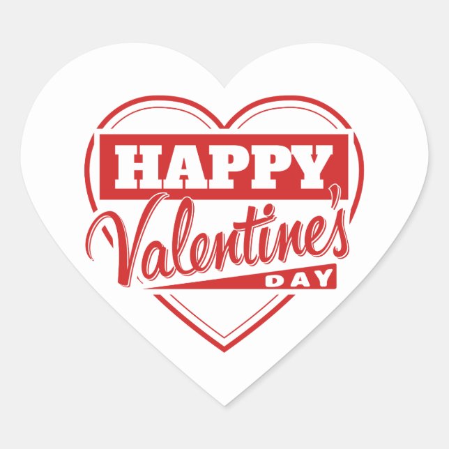 Pegatina En Forma De Corazón Heart Stickers (Anverso)