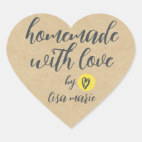 Hecho a mano con amor Personalizado Corazón de pap