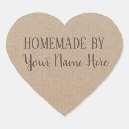 Pegatina En Forma De Corazón Hechos En Casa Por La Artesanía Vintage Cookie Cak