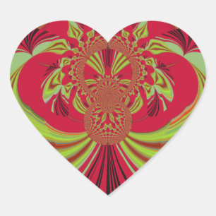 Pegatina En Forma De Corazón Hermoso diseño amarillo rojo. Coco vectorial de in